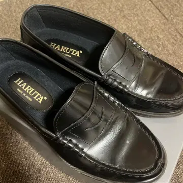 HARUTA 블랙 로퍼 일본제 가죽