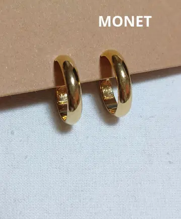 102w MONET 골드 후프 귀찌 반지 새상품급
