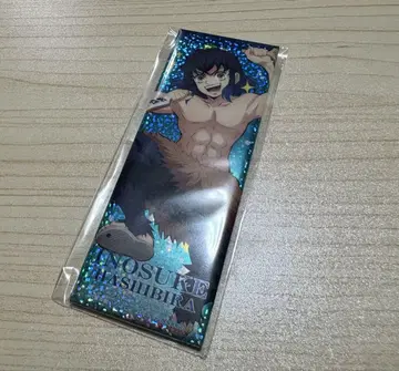 namco 한정판 귀멸의 칼날 홀로그램 캔뱃지 스퀘어 하시비라 이노스케