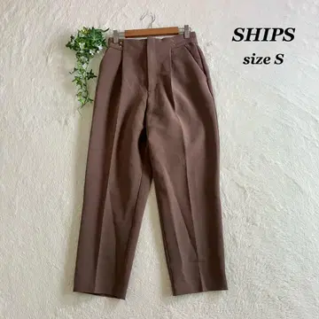 SHIPS 쉽스 ( S ) 캐주얼 팬츠 슬림 레그 실루엣, 깔끔한 브라운
