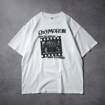 00s Oxymoron 포토 프린트 밴드 티셔츠