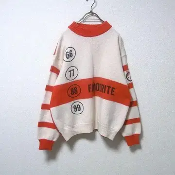 베네통 90s 이탈리아제 빈티지 팝 그래픽 니트 스웨터