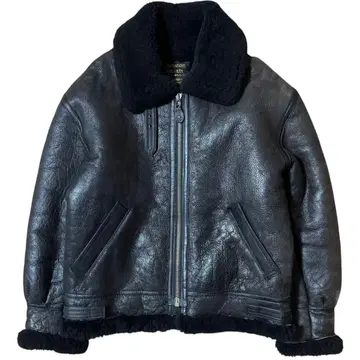 RESERVATIONS 양가죽 B-3 무스탕 봄버 자켓 블랙