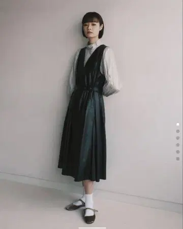 foufou 후푸 점퍼 스커트 가죽 벨트 포함 원피스 M