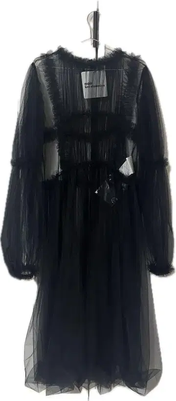 noir kei ninomiya 블랙 튤 원피스 M