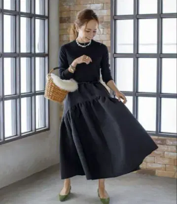 bluelea 자카드 스커트 사이즈 38