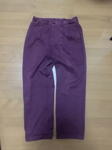 00s Heavy Cotton 크림슨 치노 팬츠 사이즈 8