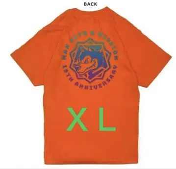 맨 위즈 셔츠 오렌지 XL 사이즈 도쿄 타나카