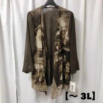 [ 새상품 ] 빅 사이즈 zin 쉬폰 블라우스 겉옷 ~3L