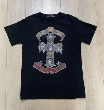 건즈 앤 로지즈 Guns N' Roses 티셔츠 블랙