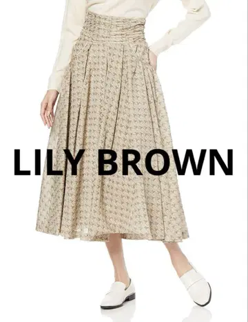 LILY BROWN 자카드 볼륨 스커트