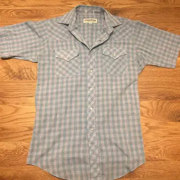60s~70s 오픈 카라 셔츠 RANCHWEAR 반팔 셔츠 M