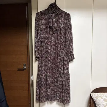 DAMA 쉬폰 긴팔 롱 원피스