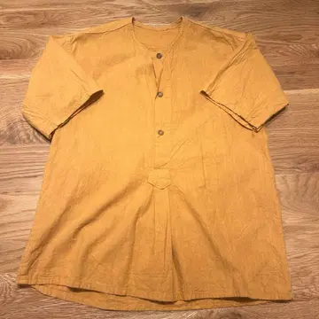 초레어 러시아군 린넨t셔츠 후염색