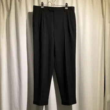 vintage [ Joseph & Feiss ] 2턱 와이드 슬랙스 블랙