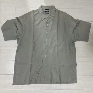 NAUTICA 코튼 실크 반팔 셔츠 카키 XXL