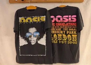 Oasis T셔츠 2002년 Insbury Park
