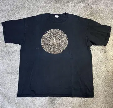 00s anvil Human-i-Tees 2XL 아즈텍 달력 자연 보호