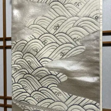 물결 무늬 은사 캐주얼 오비 구름 문양