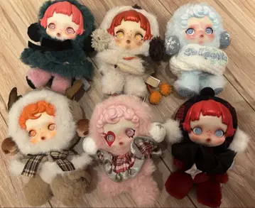 skullpanad popomart 봉제 인형 스컬팬더 6세트