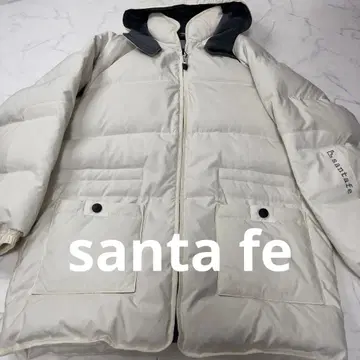 산타페 후드 부착 다운 자켓 다운 코트