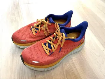 가격 인하 Used HOKA 러닝화 오렌지/파랑 24.5cm