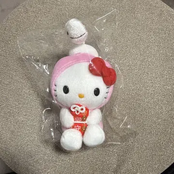 신사 한정판 십이지신 키티 뱀 뱀키티 부적 봉제 인형 대