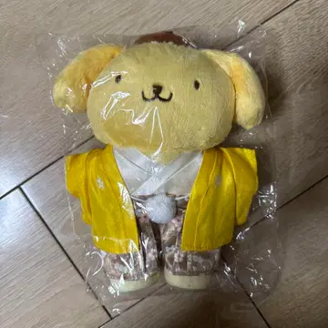 [ 새상품 택 포함 ] 산리오 폼폼푸딩 벚꽃 기모노 인형 봉제 인형