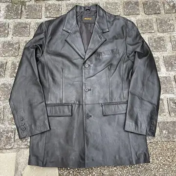 EASTBOX 가죽 자켓 양가죽 블랙 90s~00s