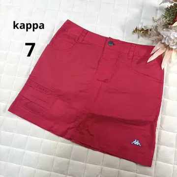 kappa 카파 골프 스커트 레드 7호 S 사이즈 로고 자수 무지