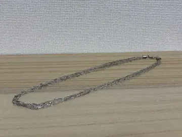 뜨개질 디자인 목걸이 실버 여성 잡화 액세서리 엘레강트