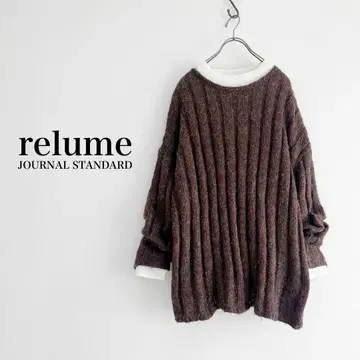 JOURNAL STANDARD relume 라메 와이드 리브 풀오버