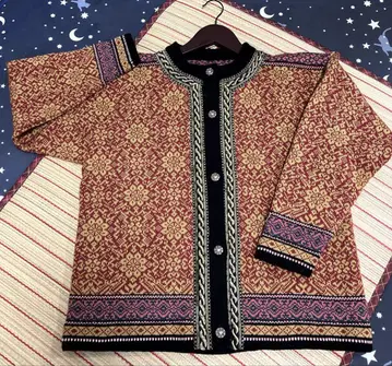빈티지 vintage 노르웨이 노르딕 니트 가디건 금