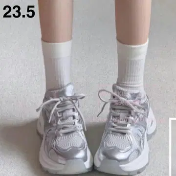 통굽 스니커즈 여성용 워킹화 내장 힐 23.5
