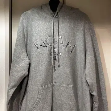 NOAH 그레이 후드 부착 후드티