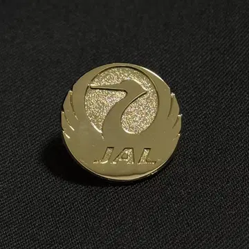 [1점 한정] JAL 일본항공 학 문양 핀 배지 골드 컬러