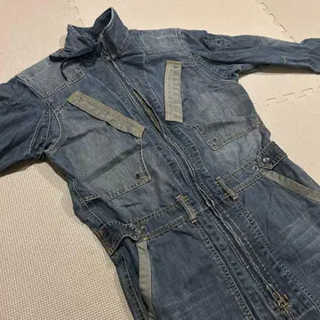 (최종 가격) AVIREX 데님 점프수트 올인원 TYPE BLUE