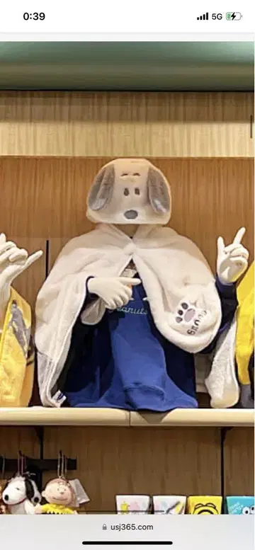스누피 판초