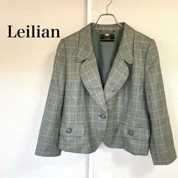 Leilian 체크 무늬 테일러드 자켓