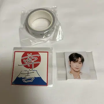INI 고토 타케루 캡슐 토이 가챠 마스킹 테이프 스티커 ID 사진