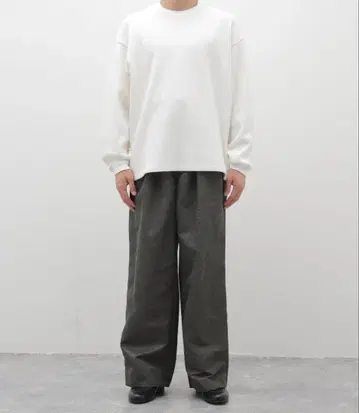 M's braque EDIFICE LA BOUCLE 별주 턱 와이드 팬츠