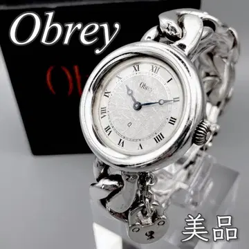 [ 새상품급!레어 ] obrey 솔리드 실버 워치 팔찌 순은 수동 와인딩