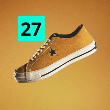 27 컨버스 타임라인 원 스타 J VTG 골드