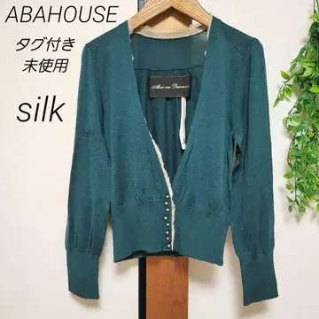 ABAHOUSE 아바하우스 드뷔네 가디건 실크 100% 실크