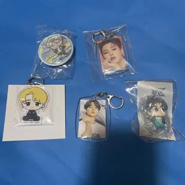지민 아크릴 키링 캔뱃지 세트