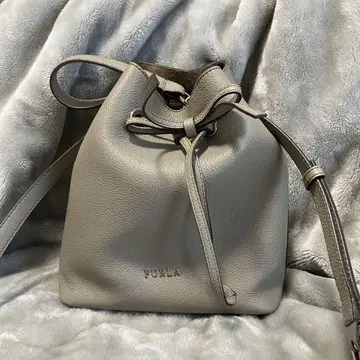 [ 정품 ] FURLA 훌라 백 복조리 숄더 그레이