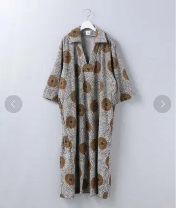 6(ROKU) BATIK RRINT PILE DRESS/원피스