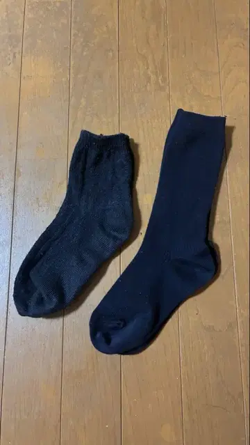 네이비 무지 삭스 2세트
