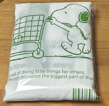 SNOOPY 에코백 훼미리마트 콜라보