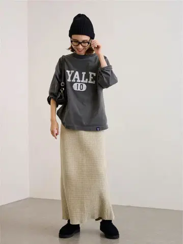 미사용 새상품 프레임워크 YALE 풋볼 롱T셔츠
